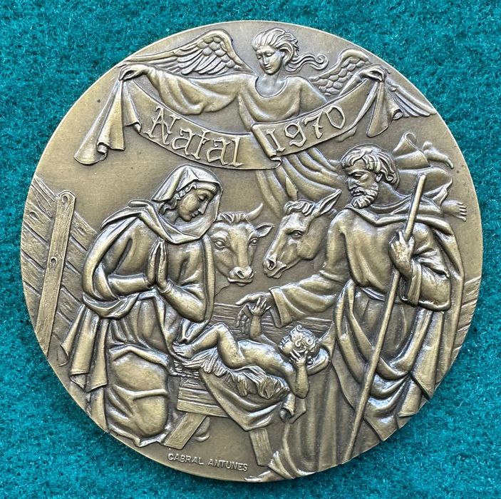 Medalha religiosa natal 1970
