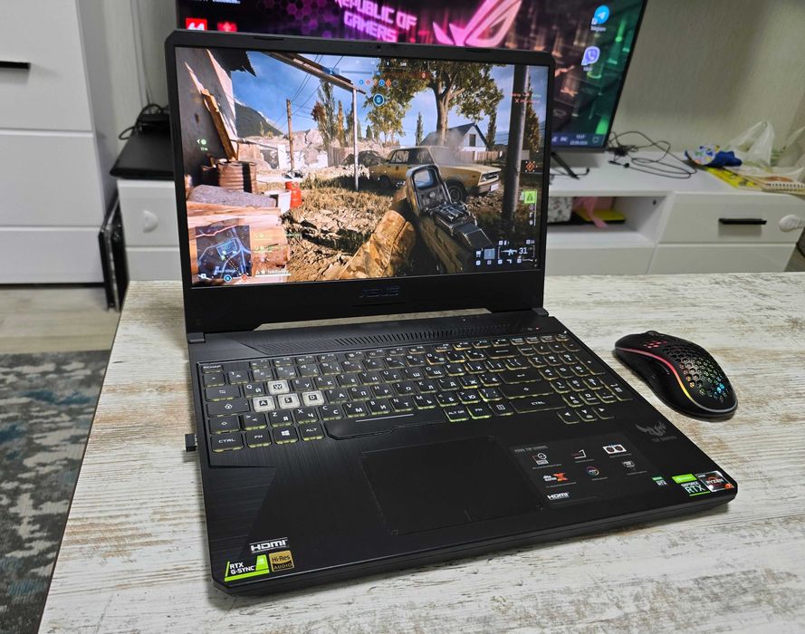 Игровой Asus TUF (RTX 2060 6GB/Ryzen 7/16 GB ОЗУ/SSD 256GB+1000GB/АКБ 4ч/15.6" IPS 120Gz)