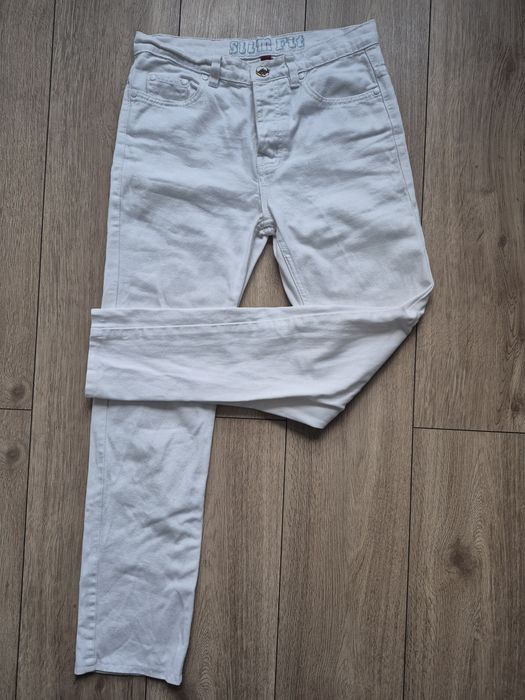 Spodnie białe Slim Fit