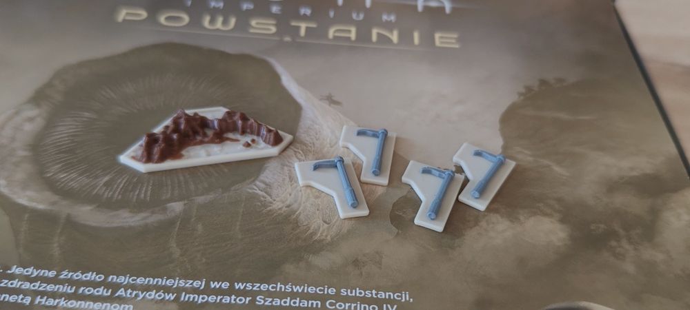 Diuna Powstanie - znaczniki mur oraz haki druk 3D kolor