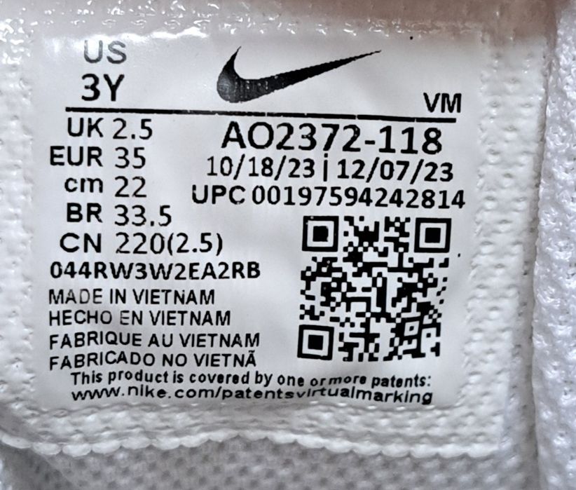 Buty NIKE AIR MAX 270 BP AO2372 - 118 kolor Biały rozm. 35