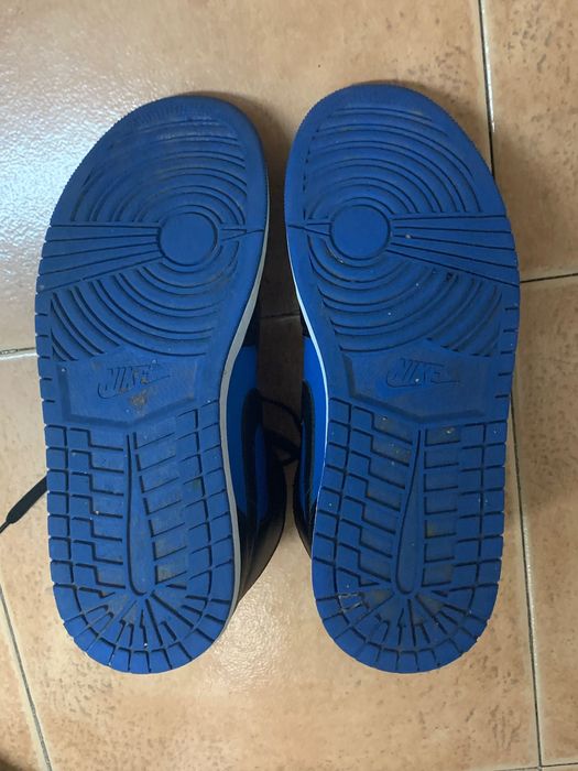 Air jordan azul cano alto