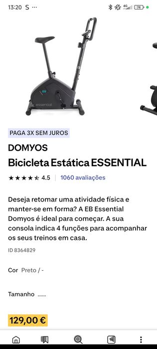 Bicicleta estática