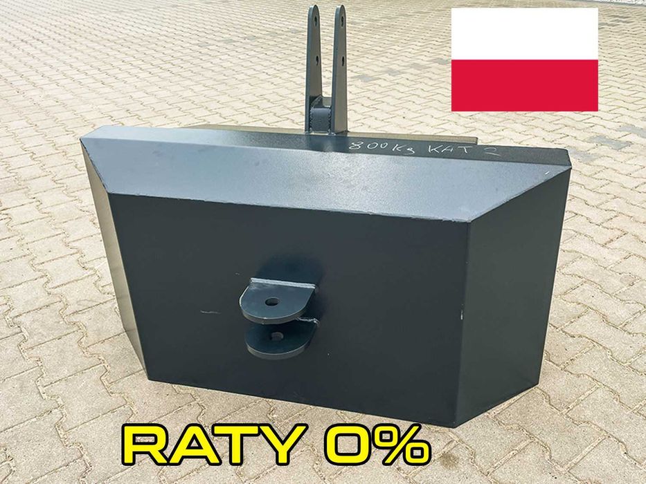 Balast do ciągnika obciążnik 200 - 2000kg TUZ kat 1 2 PRODUCENT Raty