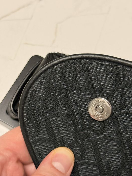 Оригинальная мужская сумка Black Dior Oblique Jacquard