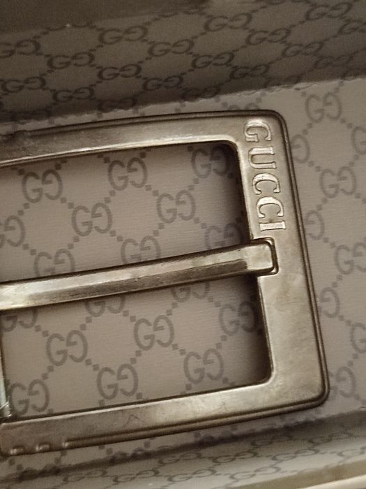 Miedziana vintage sprzączką gucci do paska