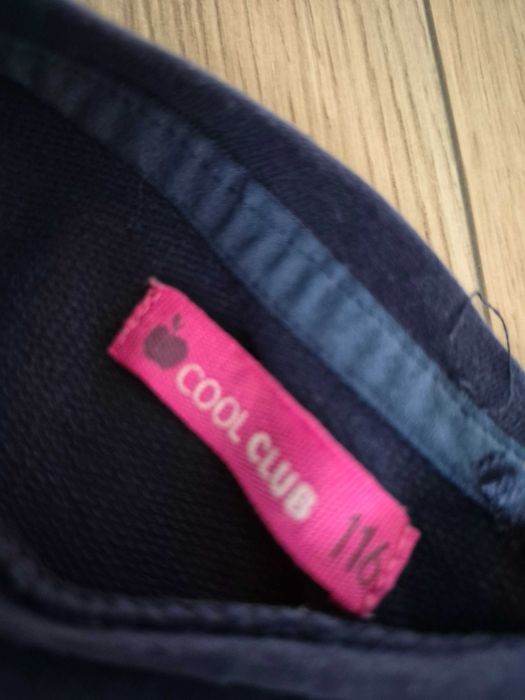 Bluzka sukienka dziewczynka cool club 116 z cekinami kot