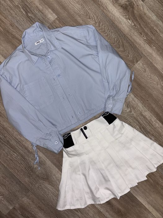 Блуза рубашка zara зі спідницею