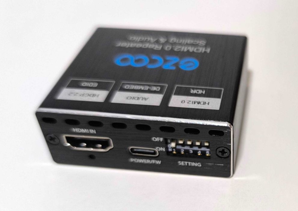 Конвертер аудіо відео екстрактор EZCOO HDMI 2.1 свіч 1x2  8K/4K EDID
