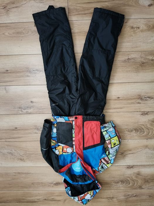 Zestaw zimowy narciarski kurtka i spodnie 116