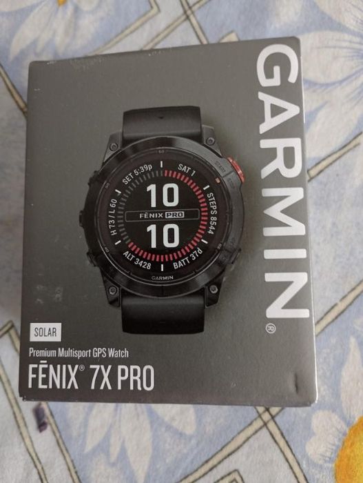 Годинник Garmin fenix 7X Pro Solar Edition 51mm Slate Gray Black Band