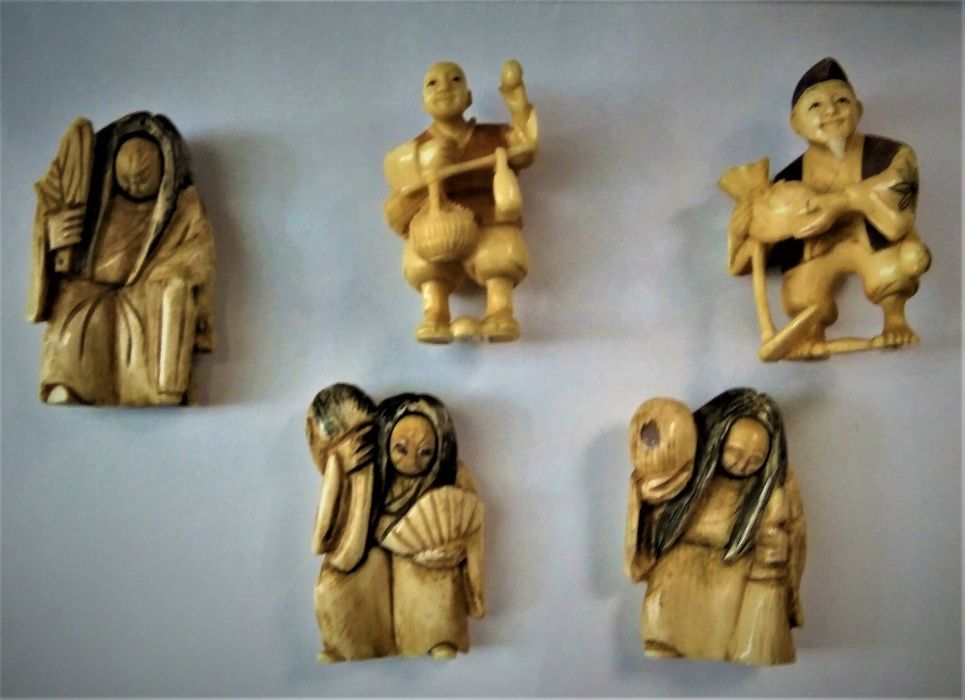 5 Figuras Netsuke Japonesas