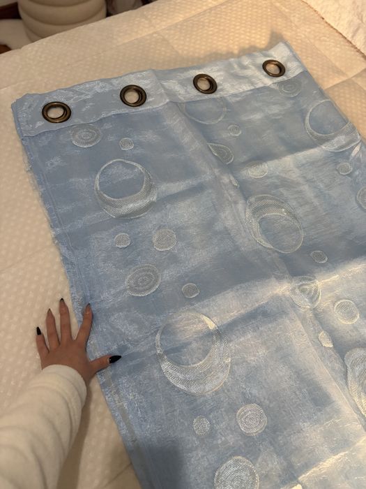 Cortinados Azuis (x2)