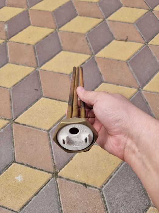 Тен 3 кВт мідний різьба 1 1/4 дюйм з чвертю Thermowatt +Терморегулятор