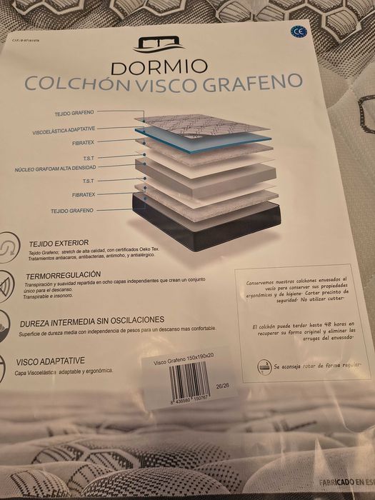 Colchão ortopédico viscoelástico