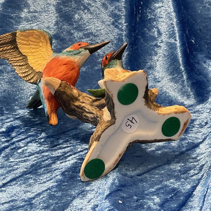 Aves Guarda rios pintura manual 14 cm