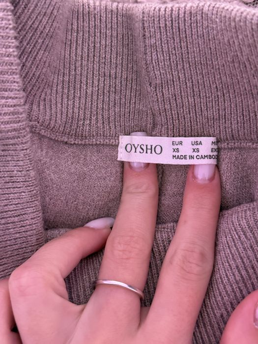 В'язані прямі/широкі жіночі штани (OYSHO) xs