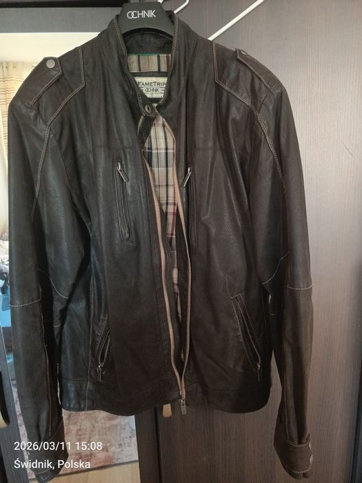 Kurtka męska skórzana Ochnik