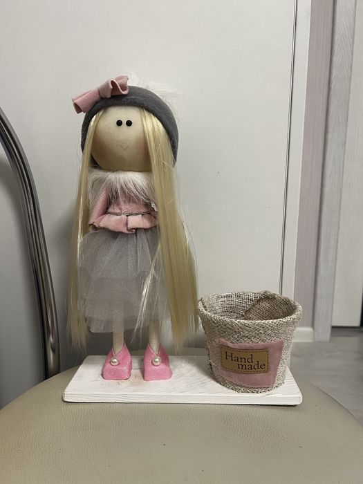 Интерьерная текстильная кукла ручной работы