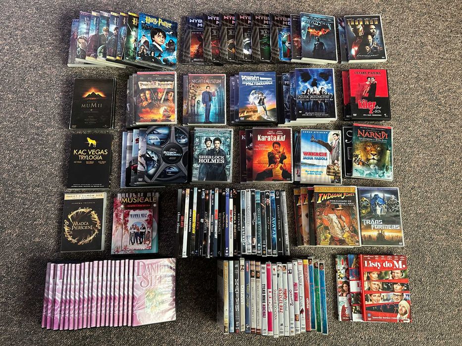 Kolekcja filmów - filmy, DVD, serie, trylogie, blue ray
