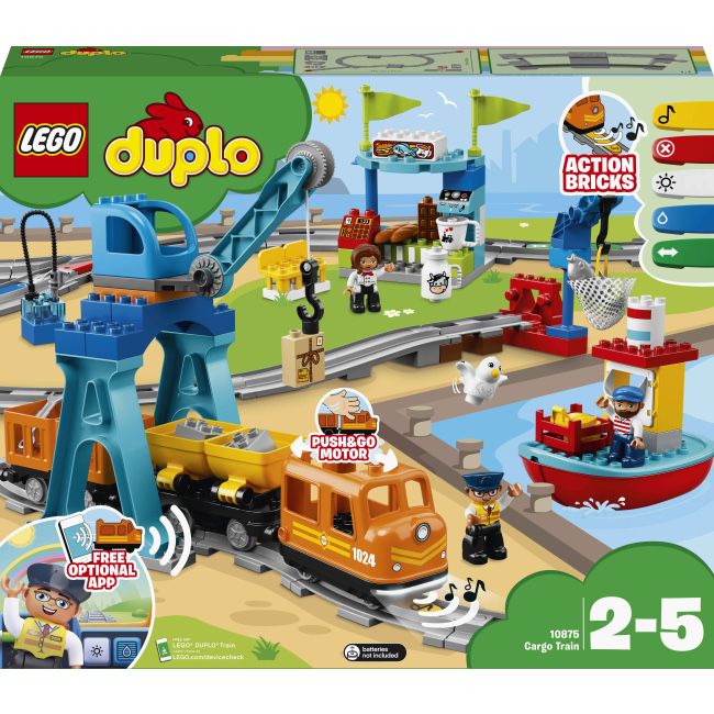 Конструктор стан нового Lego duplo 10875 вантажний потяг
