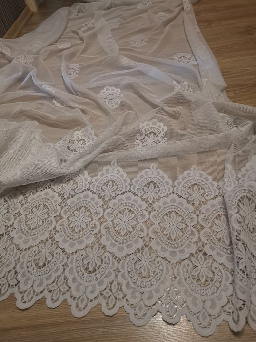 Firana zazdrostka długa na okno 330/115cm