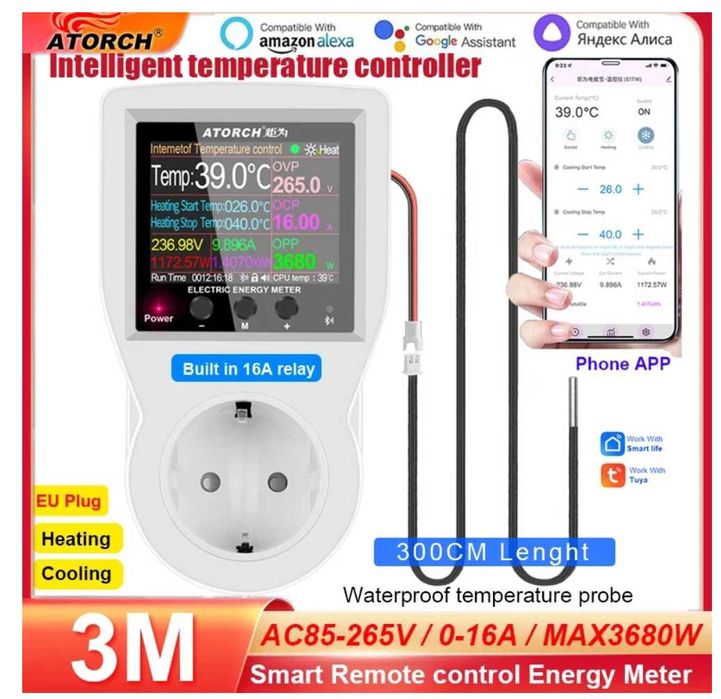 smart remote control energy meter температурний контроллер