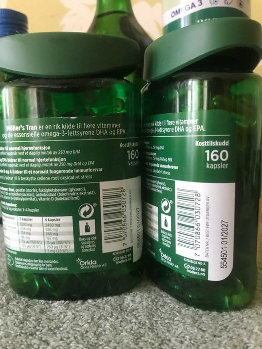 Легендарний риб'ячий жир Норвегія Mollers 160 к, 360 к.,250, 500мл