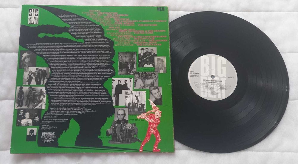 Varios ‎– Rockabilly Psychosis And The Garage Disease LP 1984