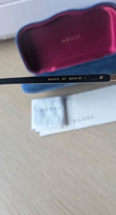 Óculos de Sol Gucci GG1221S 007 – Novos na Caixa