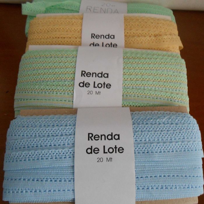 Lote de Rendas Variadas para Costura e Artesanato