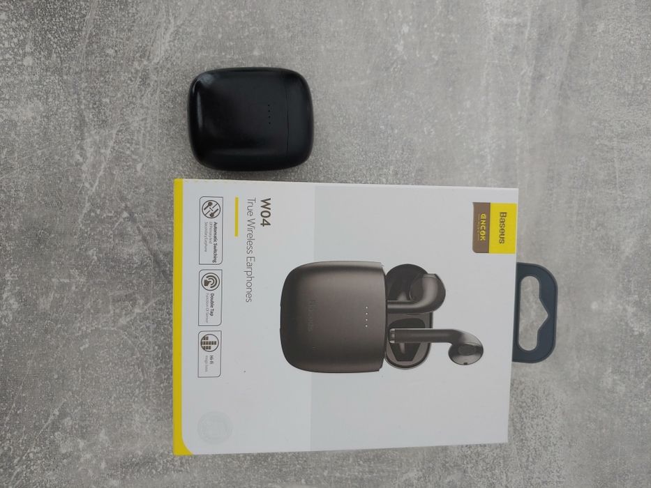 Бездротові навушники Bluetooth Baseus Headset W04 (Чорний/Black)
