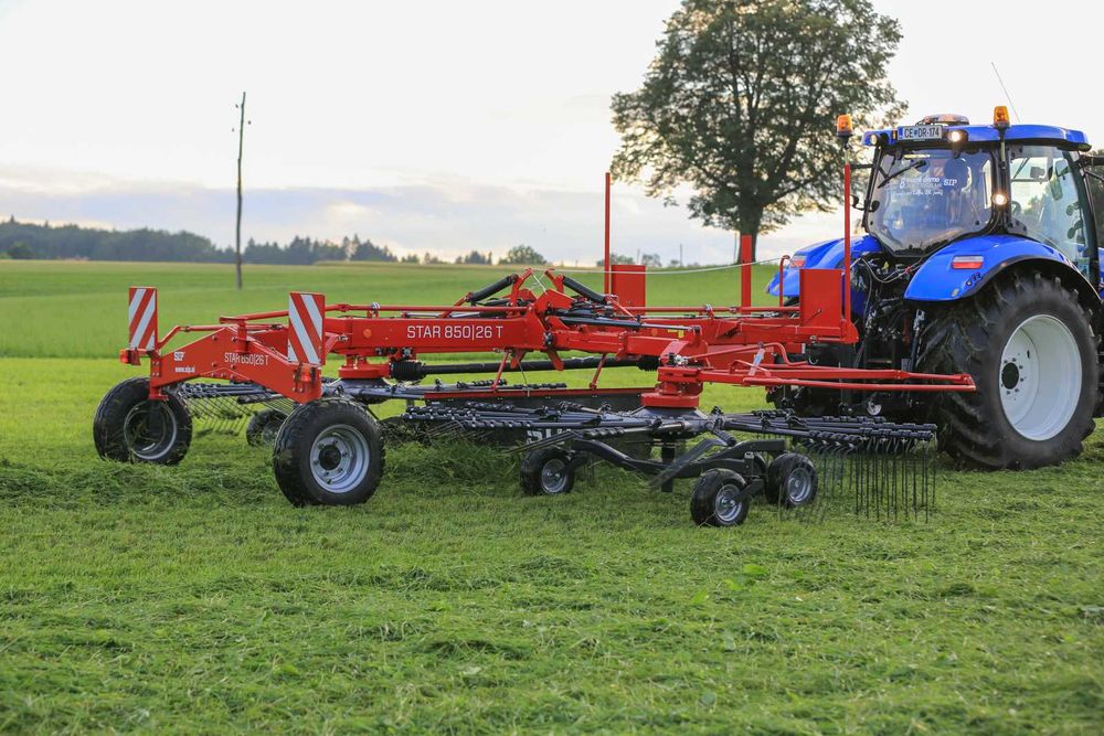 Zgrabiarka jedno karuzelowa INTER-TECH ZKT-3.5m tandem 4.2m SIP 8m