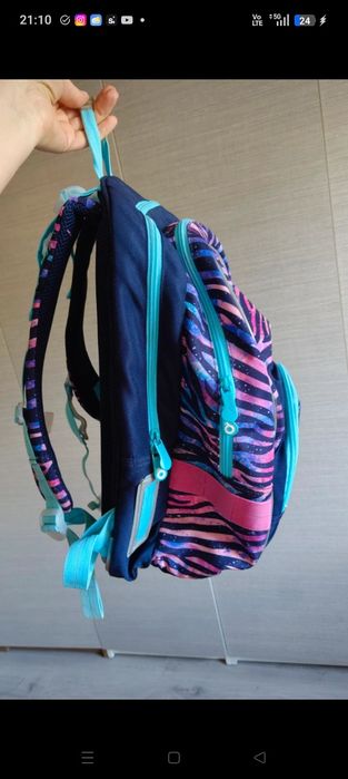 Topgal tornister zebra plecak szkolny