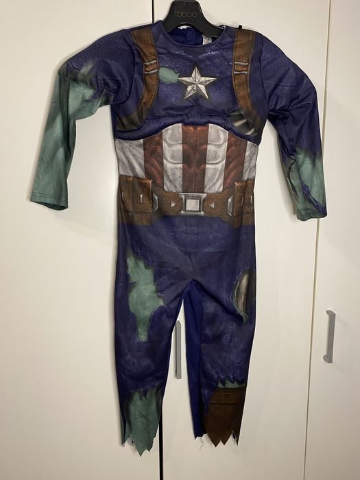 Strój kostium przebranie Kapitan Ameryka Marvel rozmiar 110-116 #139