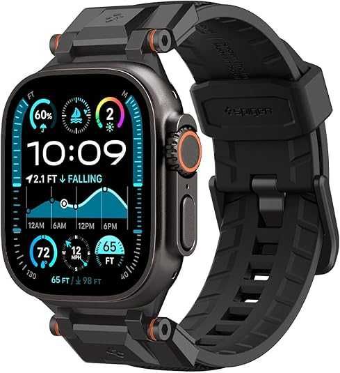 Ремінець Apple Watch Ultra 2 Spigen DuraPro Armor Black Edition