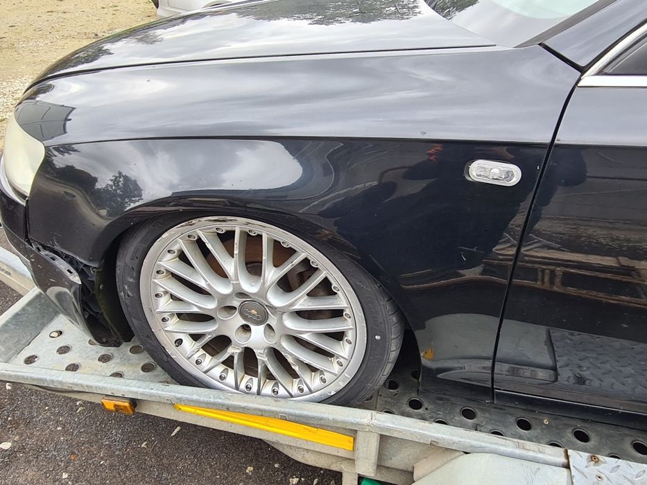 Błotnik lewy przód prawy czarny AUDI A6 C6 2008r LZ9Y