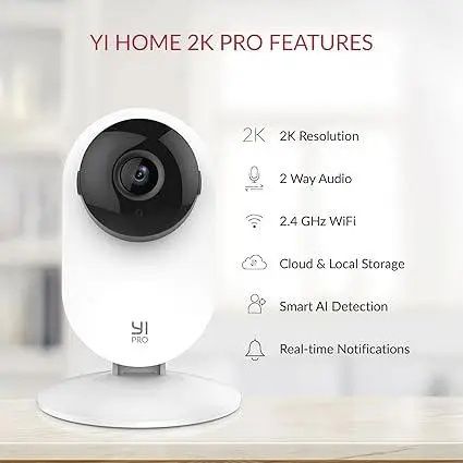3 Камеры видеонаблюдения YI Pro 2K  Wi-Fi  умное обнаружение