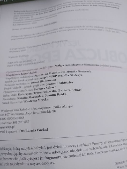 Język polski, oblicza epoki, podręcznik zakres podstawowy i rozszerzon
