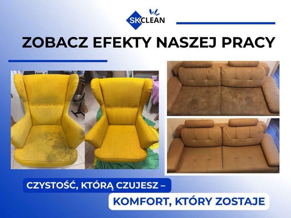 Pranie, czyszczenie tapicerki meblowej oraz samochodowej