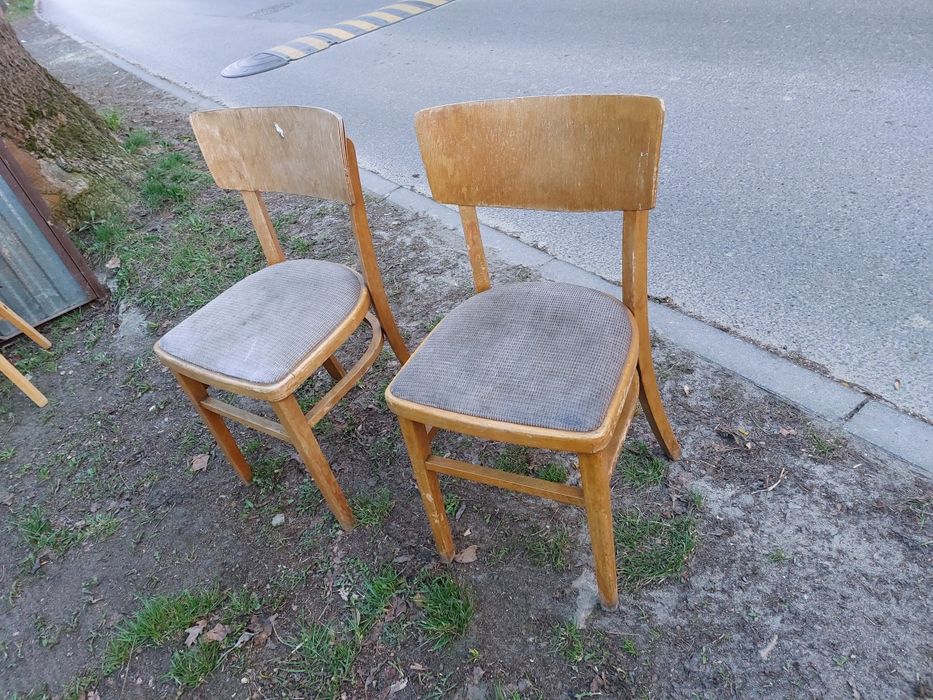 Krzesła prl loft vintage nie hałas