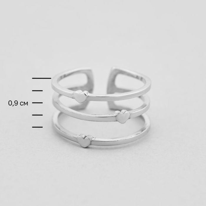 Каблучка срібна Minimal