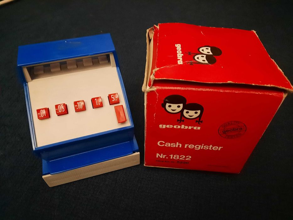 Caixa registadora marca Geobra 1822 na caixa original