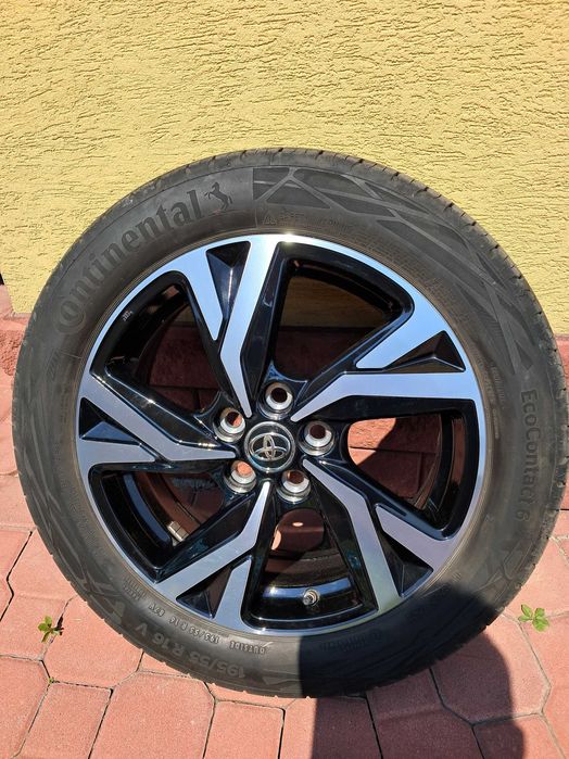 Oryginalne koła Toyota Yaris 2025 r. (alufelgi 16, opona Continental 195/55 R16 V)