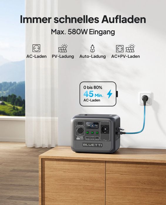 Продам зарядну станцію 700W. 448Wh Bluetti 50B