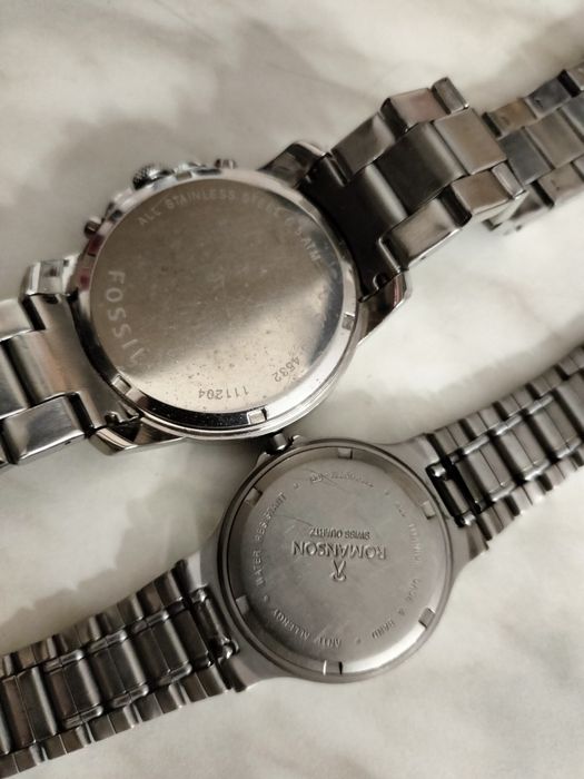 Часы Fossil fs4532 chronograph, Romanson titanium , годинник Swiss