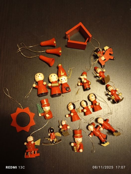 Miniaturas de bonecos de natal