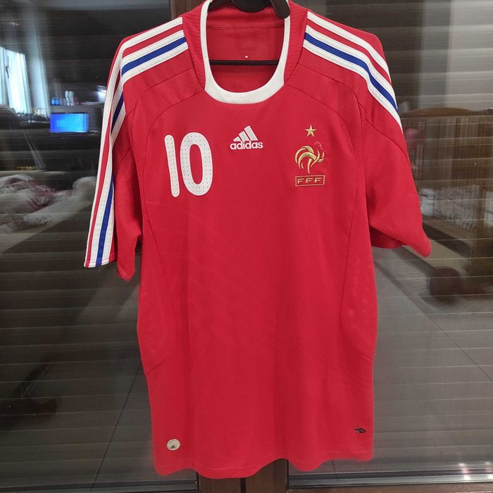 Francja Zidane  Football Shirt 2008 Adidas Koszulka Piłkarska  L