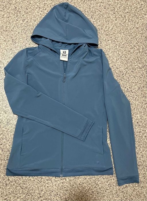 Salomon жіноча бігова куртка/wind hoodie/trail running
