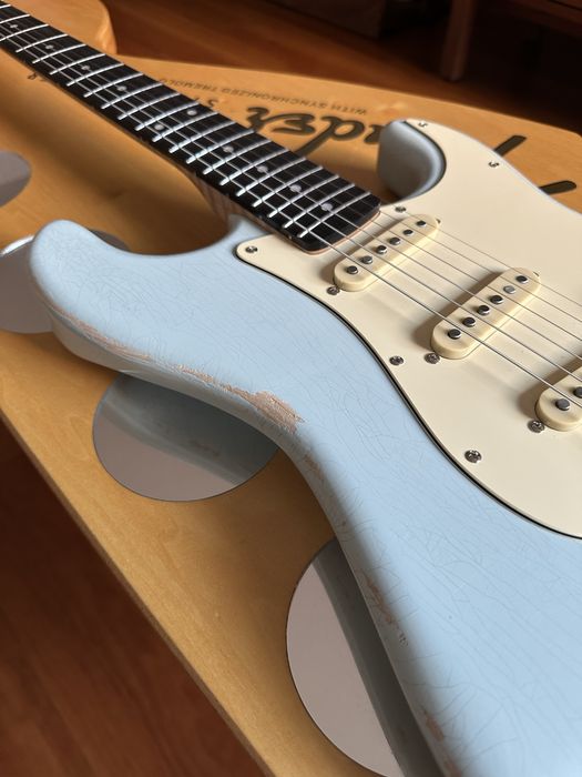 Marqz Stratocaster Sonic Blue aged